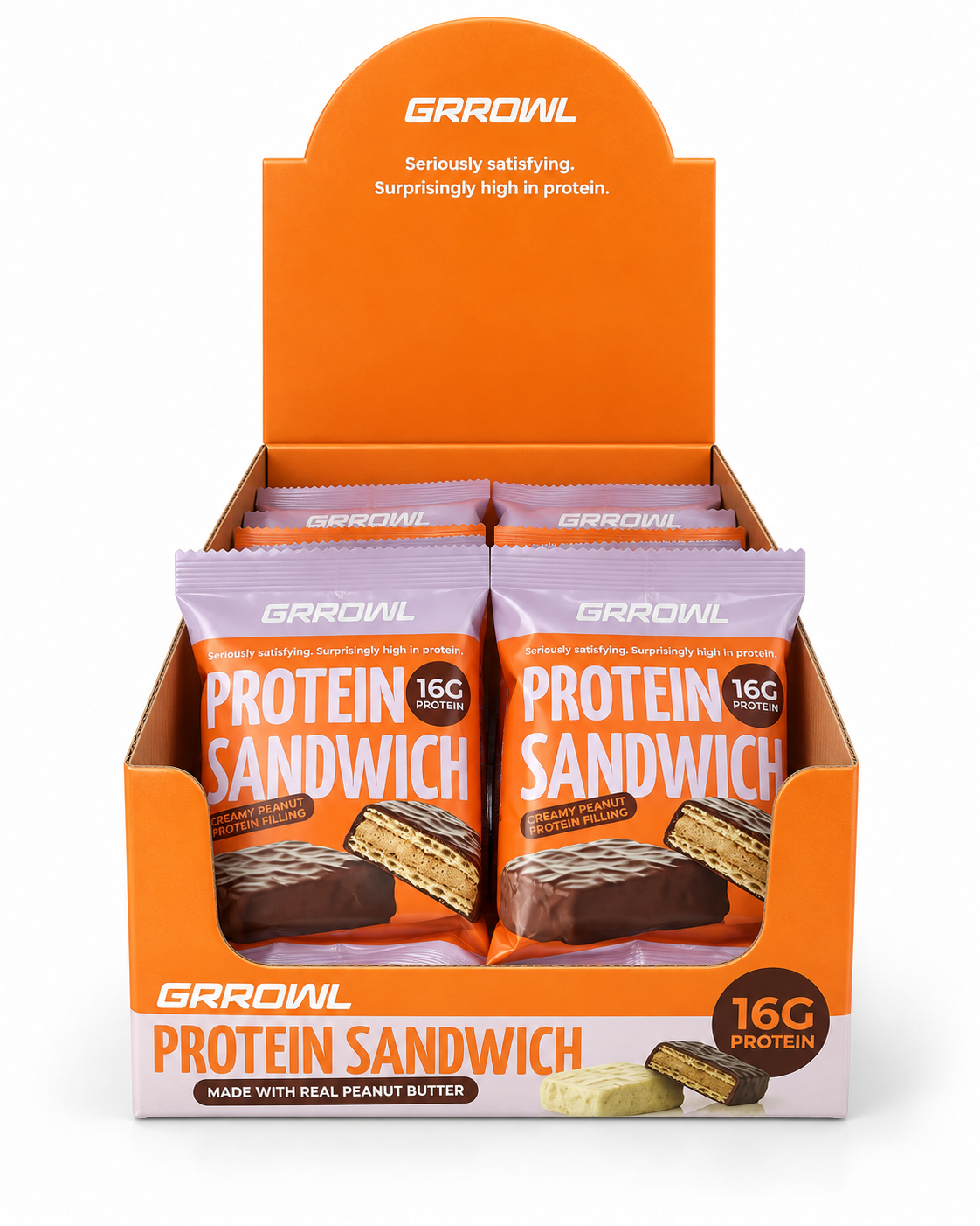 GRROWL Milk Choc Protein Sandwich