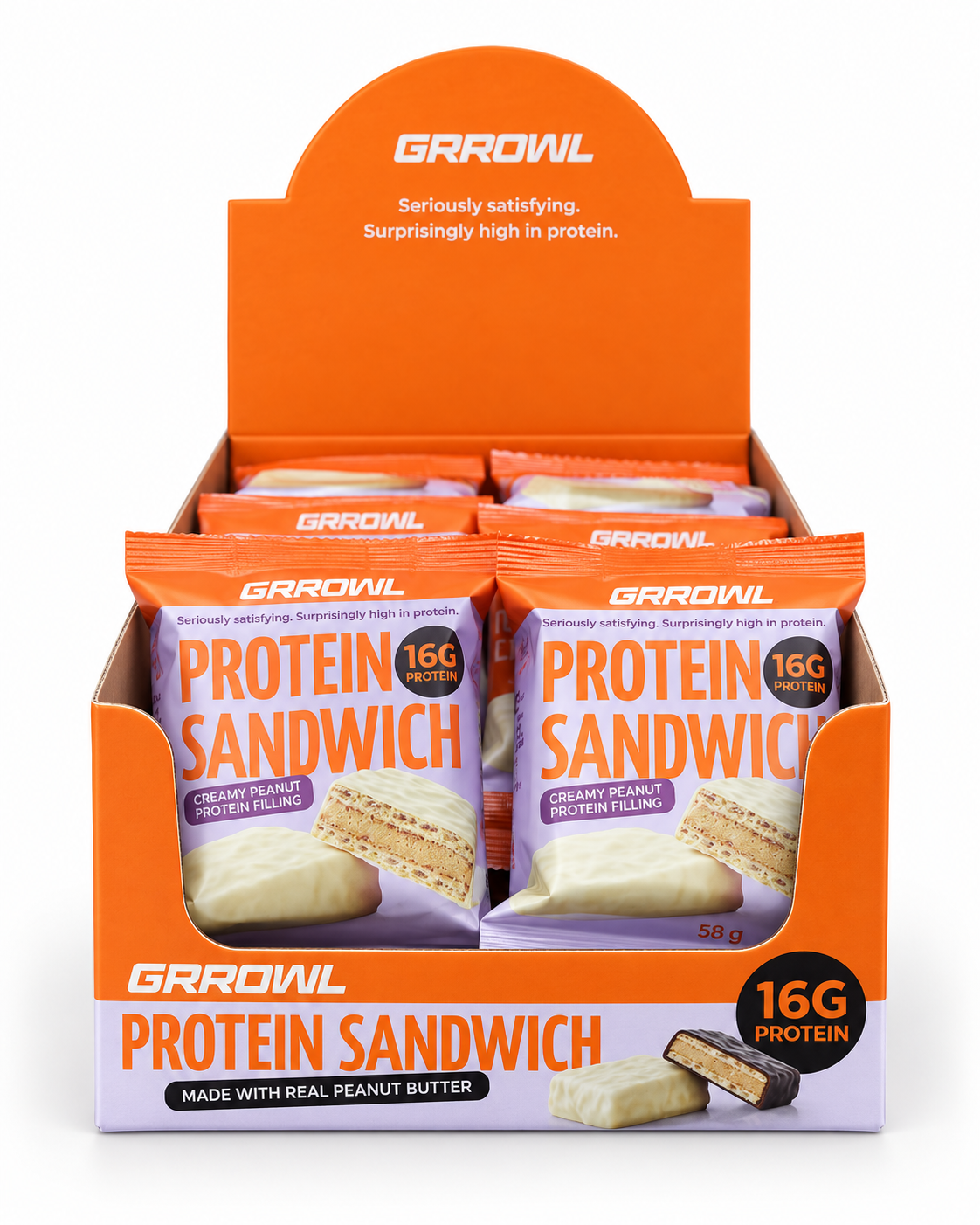 GRROWL White Choc Protein Sandwich